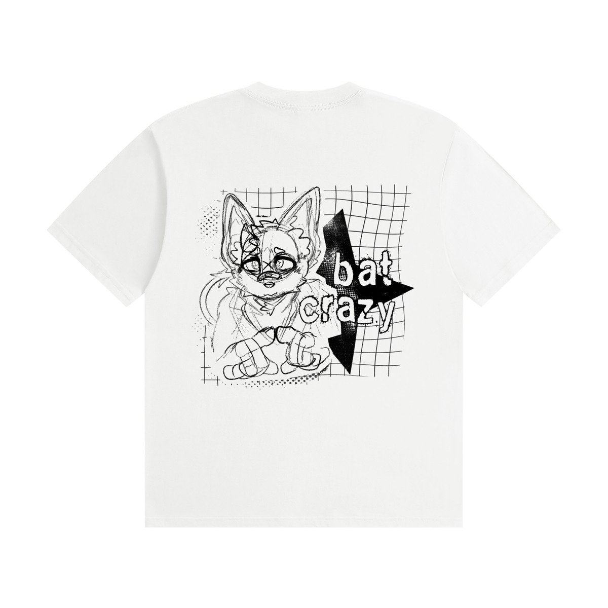 White Bat-Crazy Shirt