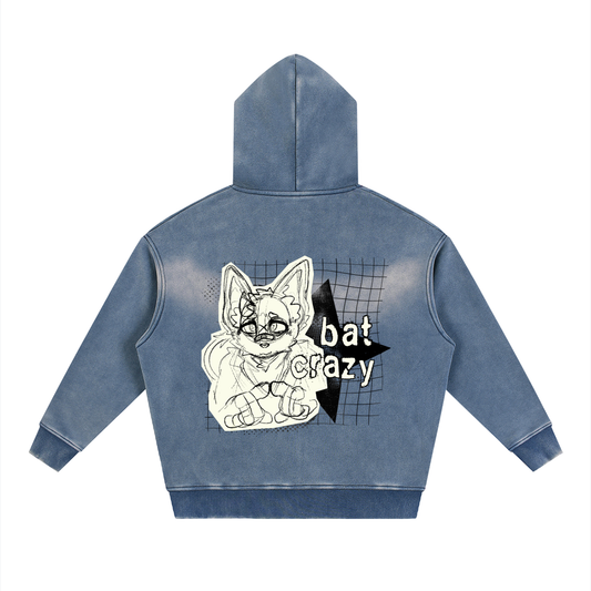 Bat-Crazy Double Zip-up